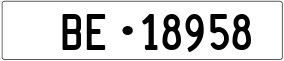 Trailer License Plate